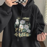 New Floral Oil Painting Art Print Pullover Hoodies Men And Women Casua