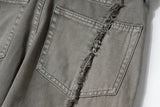 y2k streetwear tassel multi pocket jeans for men straight solid baggy cargo pants pantalones hombre casual denim trousers 1 unique cargo style 505