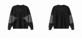 varsity graphic knit, unisex street look, trendy streetwear apparel for men and women
