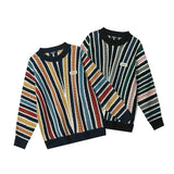 varsity knit sweater with retro streetwear styling for fall and winter outfits, ideal for men’s fashion and seasonal streetwe