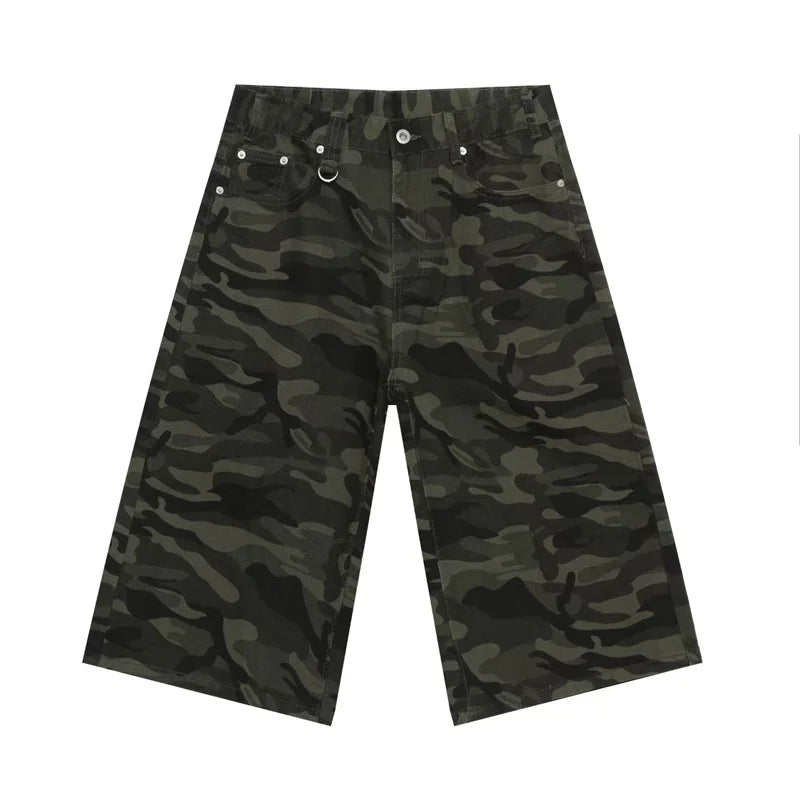 men summer streetwear fashion loose casual wide leg denim calf length jeans pants male vintage jeans baggy hosen pants unique jeans style 1518