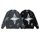 unisex flame knitwear, statement piece, trendy streetwear apparel for men and women