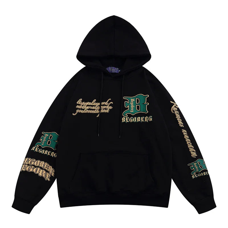 Hip Hop Women And Mens Hoodie Sweatshirt Streetwear Vintage Letter Pri