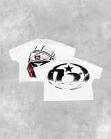 bold cartoon glitch shirt with sadcore energy and vapor drip