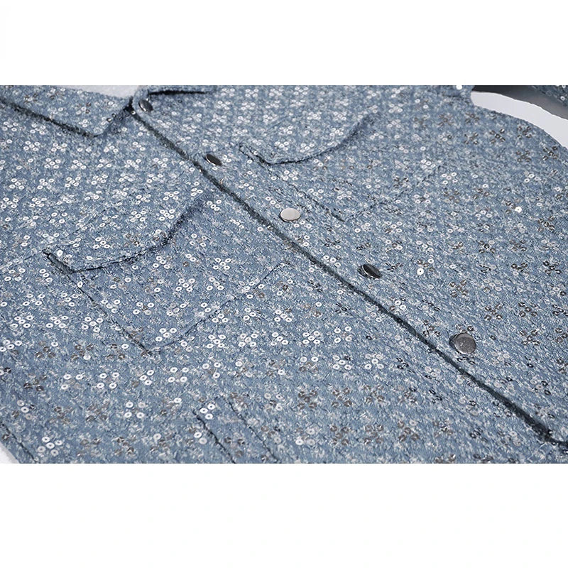 hip hop sequins denim jacket streetwear new casual long sleeve jean coats mens autumn winter harajuku cotton outerwear blue f - variant style 12f69a for streetwear fashion