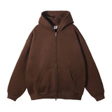 glitchcore melting smiley featuring oversized zip up hoodies kanye autumn and winter double zippered men cardigan hoody streetwear hooded casual female sweatshirt