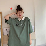 Vaporwave Chrome logo – Pure Cotton Hong Kong Style Pure Cotton Polo Shirt Short Sle