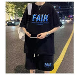 Harajuku Vintage print – Summer Men Tracksuit Korean Cartoon Streetwear Cool Bear Pri