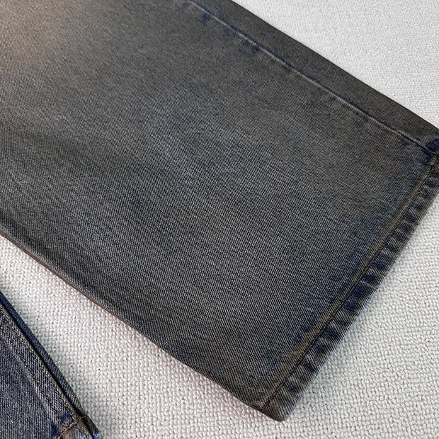Yellow clay batik coated jeans