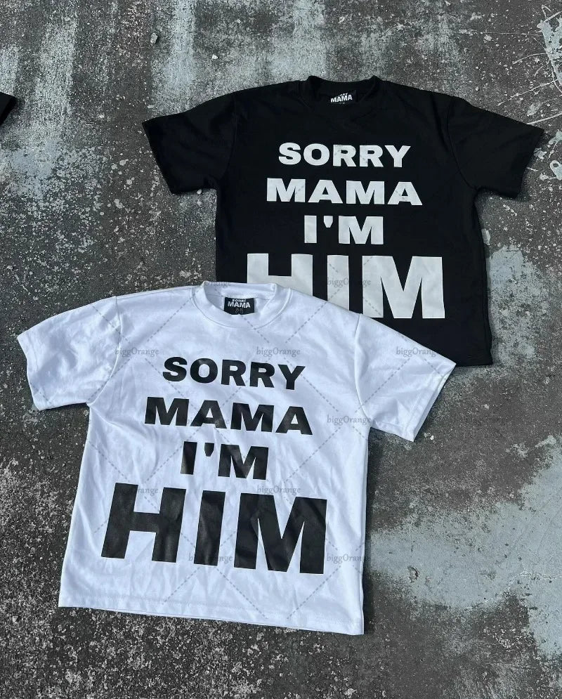 Sadcore Oversized shirt – American Fashion Trend Brand Letter Pattern Oversized T Shir
