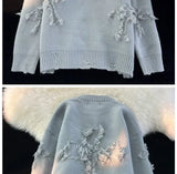y2k flame knit sweater in soft cotton blend for fashion-forward fall wardrobes, ideal for men’s fashion and seasonal streetwe