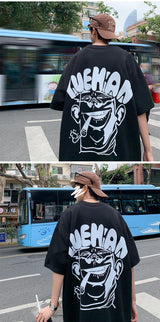 Cyberpunk Graphic tee – Harajuku Oversized High Street T Shirt Short Sleeve Man T Sh