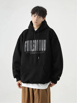 2024 New Letter Foam Printed Hoodies Mens Autumn Oversized Cotton Y2K