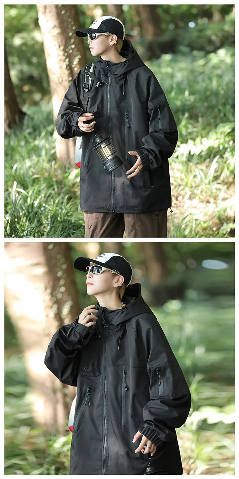 panelled bomber jacket, 2025 trend, men's streetwear fashion, trendy oversized fit, urban techwear design, modern hip hop sty