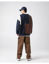 grunge knit pullover for fall and winter, oversized aesthetic with urban style, mens fashion layer for modern streetwear coll