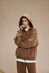 Batik Fleece Zippered Hoodie | Skatercore Style Hoodie