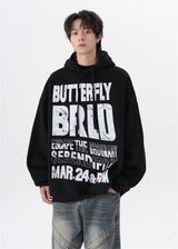 2024 Korean Fashion Pullover – American Street Mottled Letter Print Hoodies For Men 2024 New Hip Hop Fashion Hooded Sweatshirt Couple Y2K Vintage Hoodie | Zip Knit Drop #172