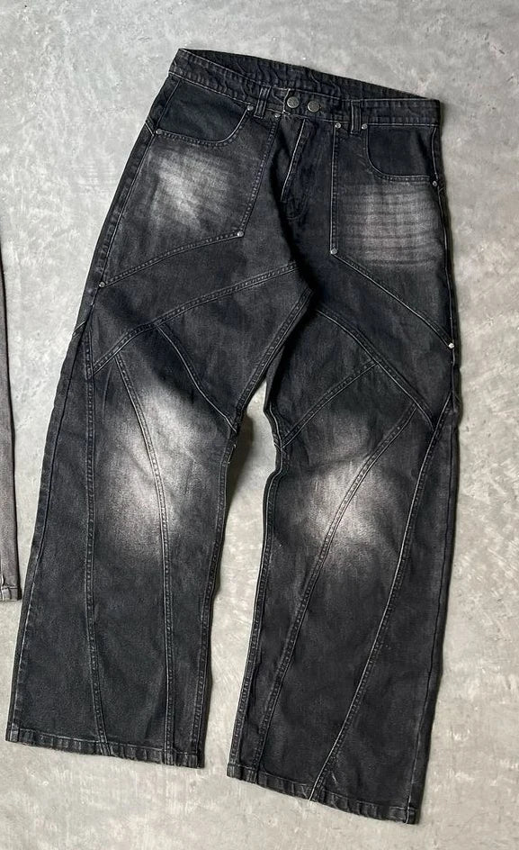 new retro baggy jeans women hip hop goth tie dye ripped denim jeans men y2k streetwear harajuku straight high waisted pants unique jeans style 646