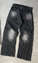 new retro baggy jeans women hip hop goth tie dye ripped denim jeans men y2k streetwear harajuku straight high waisted pants unique jeans style 646
