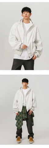 450G Hoody Sweatshirt Men Women Streetwear Fashion Loose Casual Short