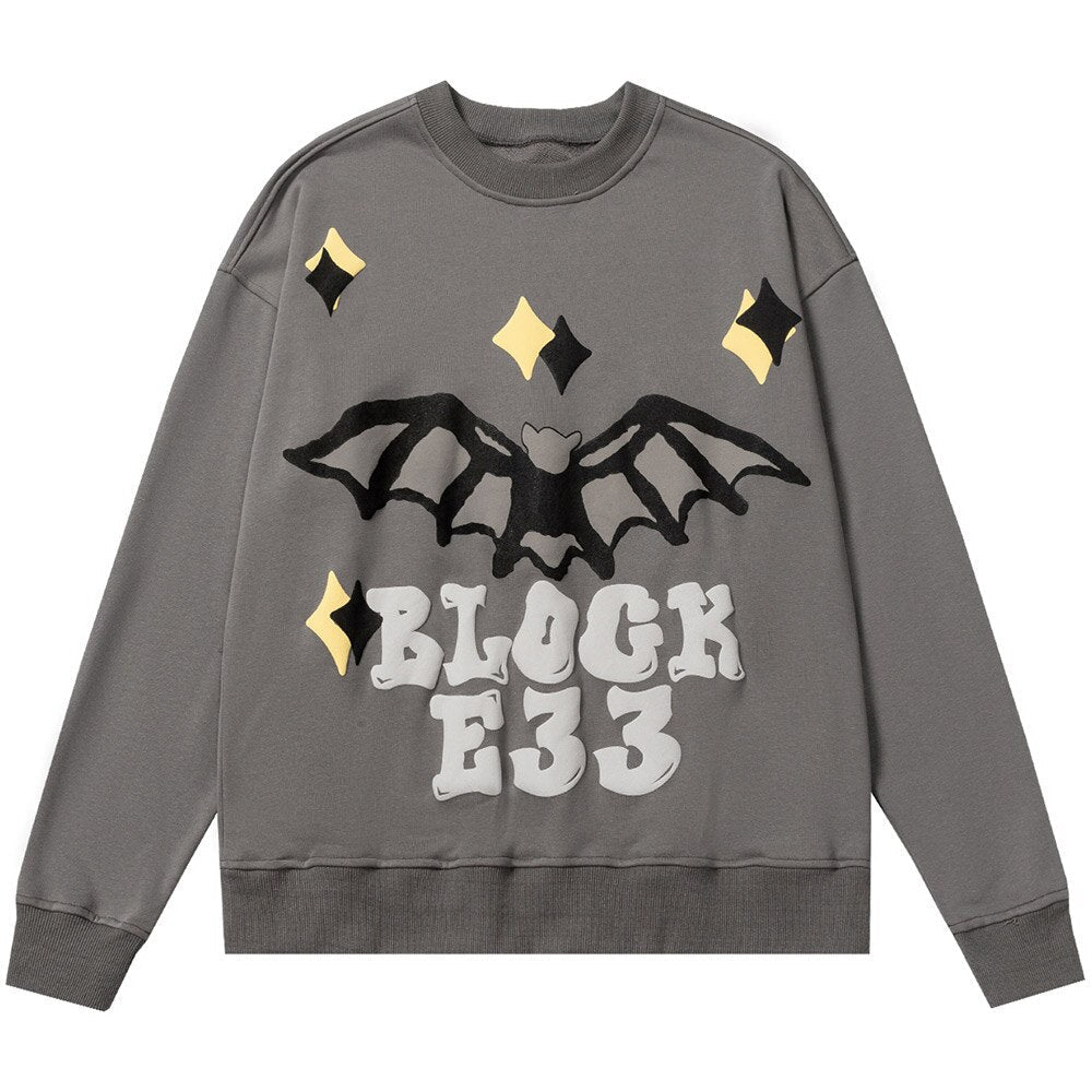 "Block Party" Unisex Men Women Streetwear Graphic Sweatshirt Daulet Apparel