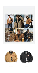 zip-up streetwear coat, 2025 outerwear trend, men's streetwear fashion, oversized urban jacket, high quality cold-weather coa