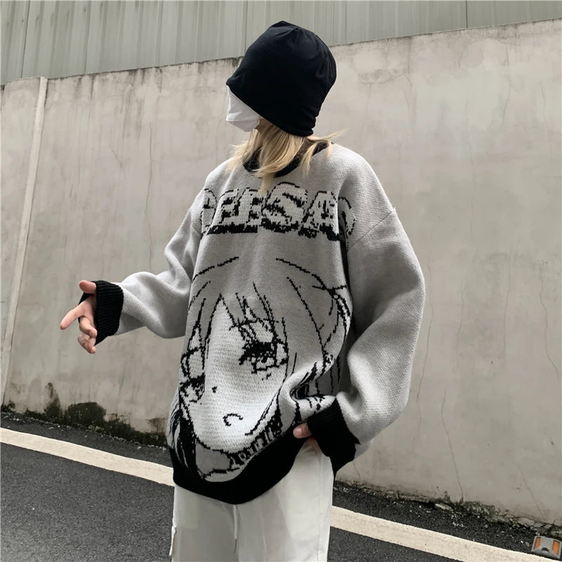 minimalist street knit, unisex streetwear, cozy fashion fit, stylish street outfit, modern aesthetic appeal