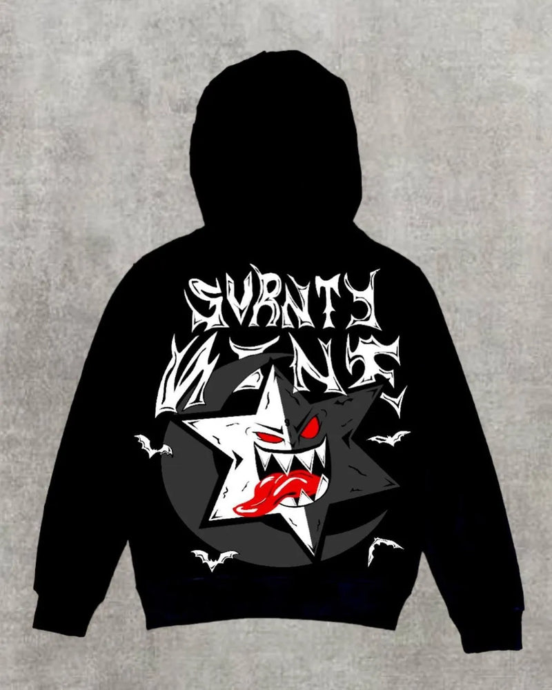 Y2K Womens Mens Hoodies Clothing Long Sleeve Pullover Zip Sweatshirt S