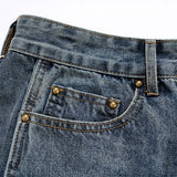 mens blue baggy jeans irregular patchwork streetwear hip hop loose jeans trousers male luxury designer denim pants vintage washed jeans