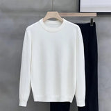 grunge knit pullover for fall and winter, oversized aesthetic with urban style, mens fashion layer for modern streetwear coll