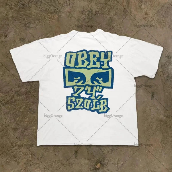 Skatercore Oversized shirt – 2023 American Streetwear Goth Punk Letter Print Oversized T
