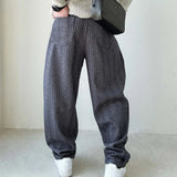 mens pants thick woolen casual pants autumn streetwear fashion personality versatile trend comfort wide leg pants mens clothing unique default style 173
