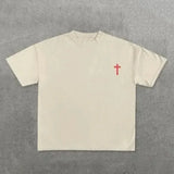 Sadcore Graphic tee – Y2K American Street Summer Fashion Short Sleeved Shirt Men Y