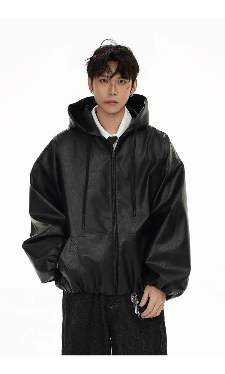 zip-up streetwear jacket, fall/winter fashion, men's streetwear fashion, trendy oversized fit, urban techwear design, modern 