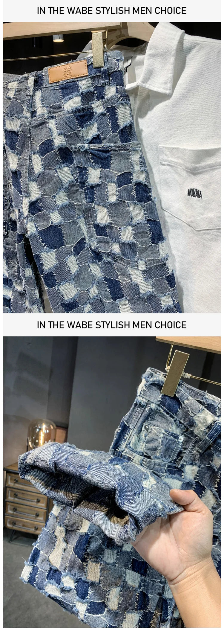 men distressed washed denim streetwear brand hip hop loose casual motorcycle cargo jeans pant cityboy y2k trousers unique cargo style 2446