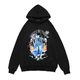 gothic tribal flames featuring rainbowtouches hoodies men unisex high street fashion vintage hip hop patchwork hoodie street wear unisex winter mens hoodie