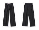 mens trend streetwear fashion loose casual plus size straight wide leg suit pant office man commute work pants trousers unique default style 2192