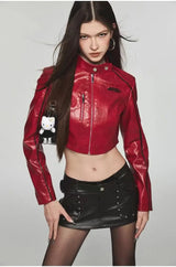 High fashion parka bomber graffiti nan zip-up
