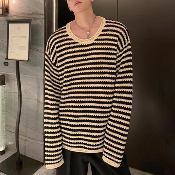grunge fire sweater, streetwear drip, cozy knitwear for men, oversized grunge aesthetic winter top