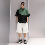 Glitchcore Melting smiley – Summer Street Hip Hop Men And Women Trendy Personality Polo