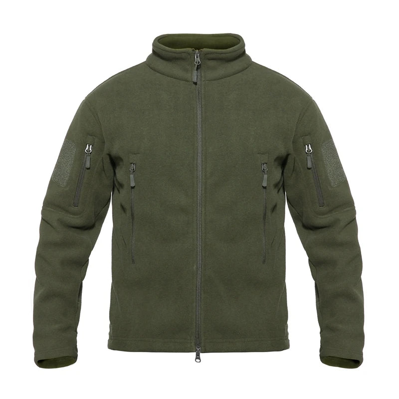 menswear fashion piece featuring rainbowtouches full zip up tactical army fleece jacket military thermal warm police work coats safari jacket outwear windbreaker design – premium quality jacket for men