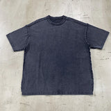 Skatercore Chrome logo – 2024 Summer New Washed Oversized Tshirt Worn Out Retro Distr