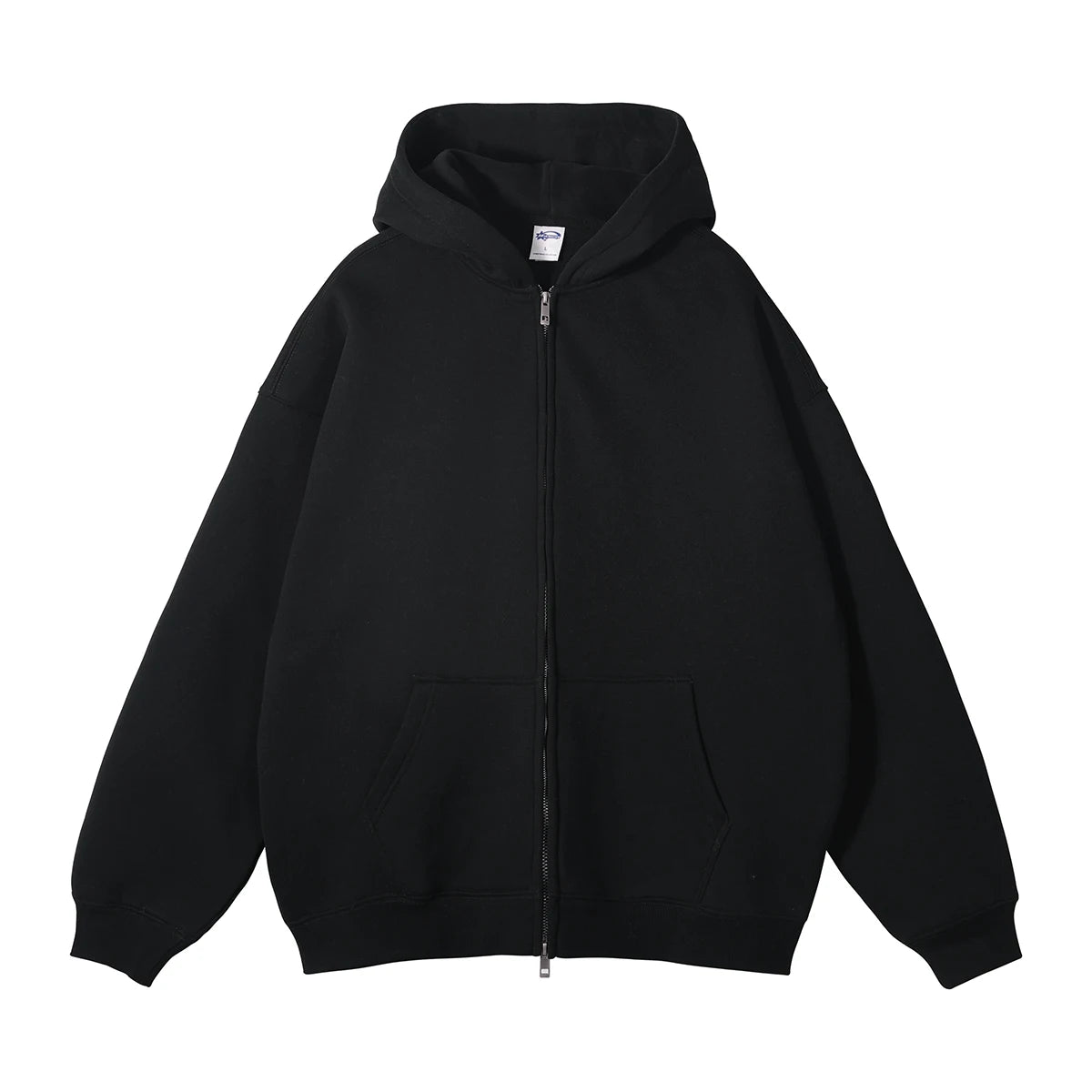 glitchcore crying character featuring oversized zip up hoodies kanye autumn and winter double zippered men cardigan hoody streetwear hooded casual female sweatshirt
