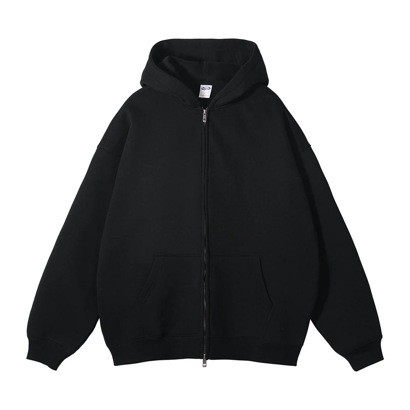 glitchcore crying character featuring oversized zip up hoodies kanye autumn and winter double zippered men cardigan hoody streetwear hooded casual female sweatshirt