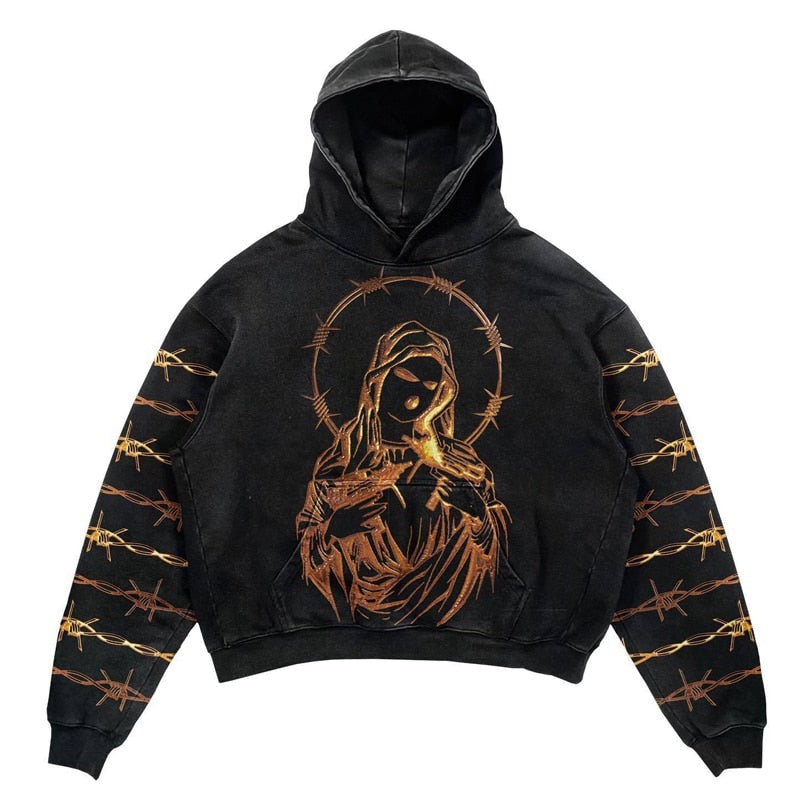 "Golden Son" Graphic Unisex Streetwear Women Men Y2K Hoodie