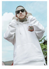 Japanese Streetwear Graphic Print Mens Hoodies Harajuku Fashion Fleece