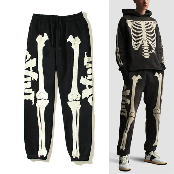kapital bone elephant print mens american retro sports pants relaxed fit trousers
