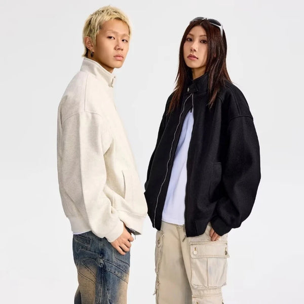 Autumn New Stand Collar Sports Jacket Mens Korean Couple College High