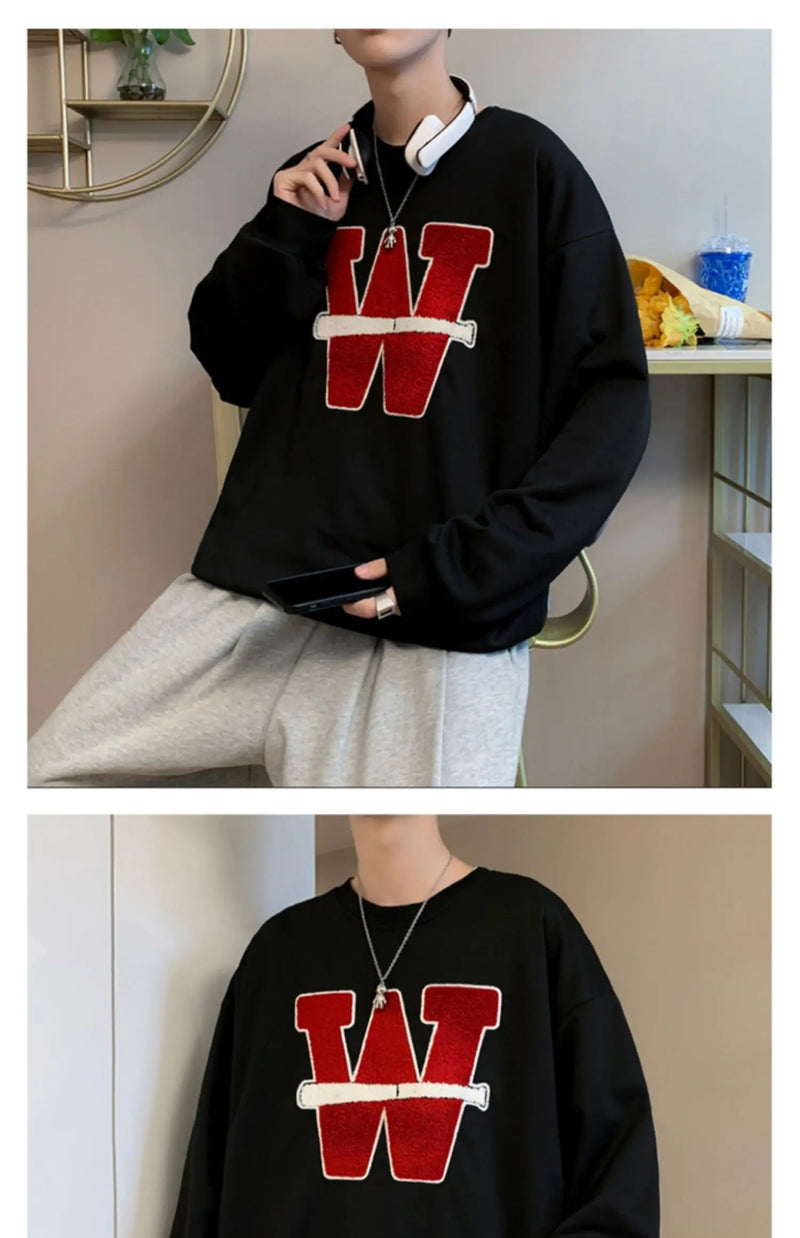 oversized flame jumper, 2025 fashion trend, fire knit jumper in oversized streetwear fashion