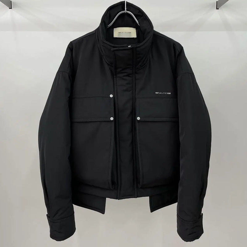 new luxury 2023 men alyx 1017 9sm bomber pockets varsity puffers coats jackets down cotton warm winter thicken 448 nan street - variant style 994032 for streetwear fashion